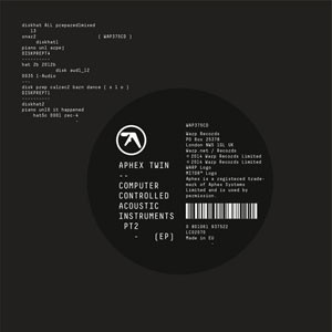 Image of Aphex Twin - Computer Controlled Acoustic Instruments Pt 2 EP