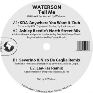 Image of Waterson - Tell Me - Inc. Ashley Beedle / Severino & Nico De Ceglia / Lay-Far Remixes
