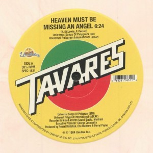 Image of Tavares - Heaven Must Be Missing An Angel / More Than A Woman