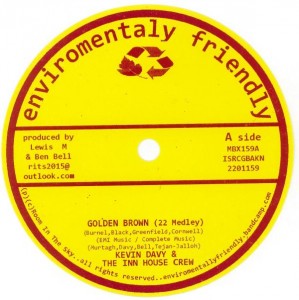 Image of Kevin Davy & The Inn House Crew - Golden Brown (22 Medley) (RSD22 EDITION)