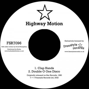 Image of Highway Motion - Clap Hands / Double O One Disco