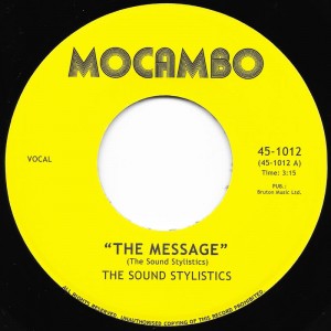 Image of The Sound Stylistics - The Message B/w Freedom Sound