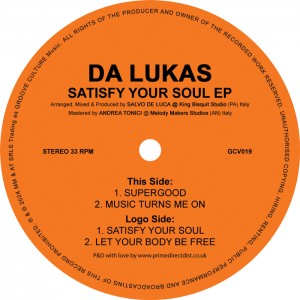 Image of Da Lukas - Satisfy Your Soul EP