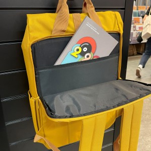 Image of Piccadilly Records - Recycled Roll Top Record Bag - Mustard